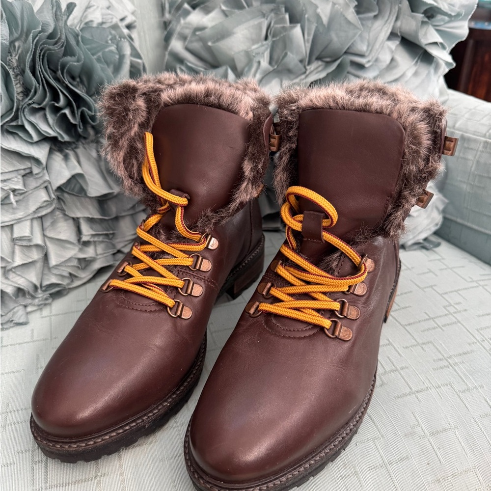 Joules Dark Brown Ashwood, Chesnut color Leather Boots